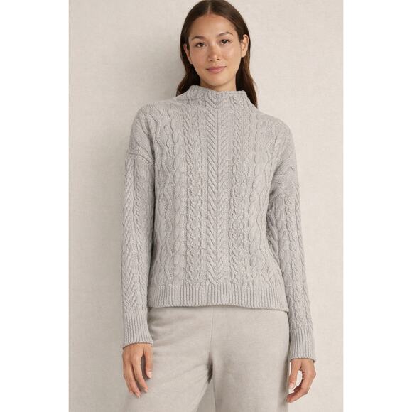 Haven Well Within Sweaters - NEW Haven Well Within Cable Knit Sweater Organic Cotton Gray Size M Sustainable